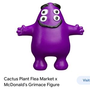 Grimace Cactus Plant Flea Market McDonalds with 1 box
